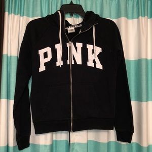 Pink zip up hoodie